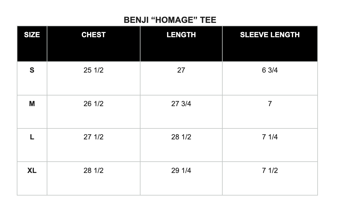 Benji Homage Tee